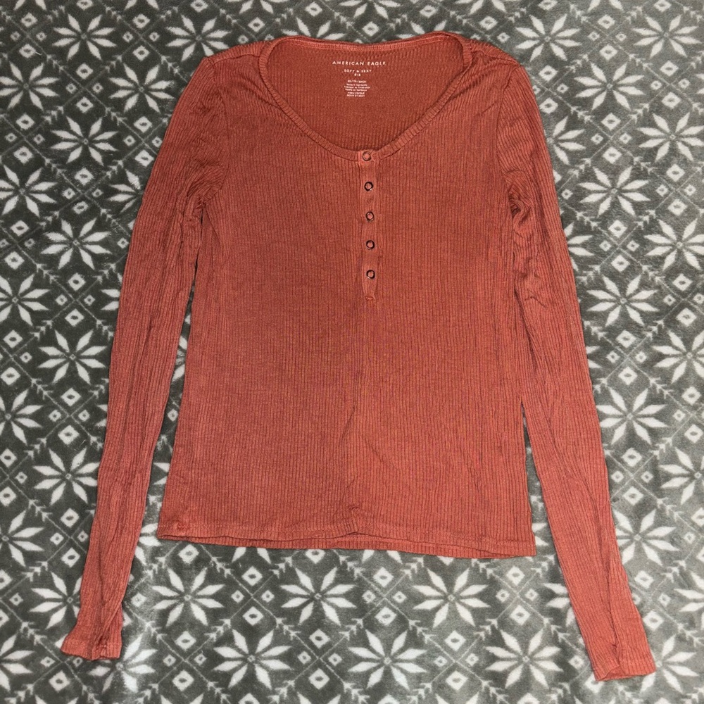 Burnt Orange Long Sleeve Shirt